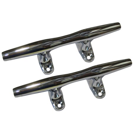 Perko 4" Open Base Cleat Pair Chrome Plated Zinc 1188DP4CHR
